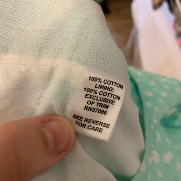 CATO Mint Green Polka Dot Dress 👗 Lace Detailing - Picture 6 of 8